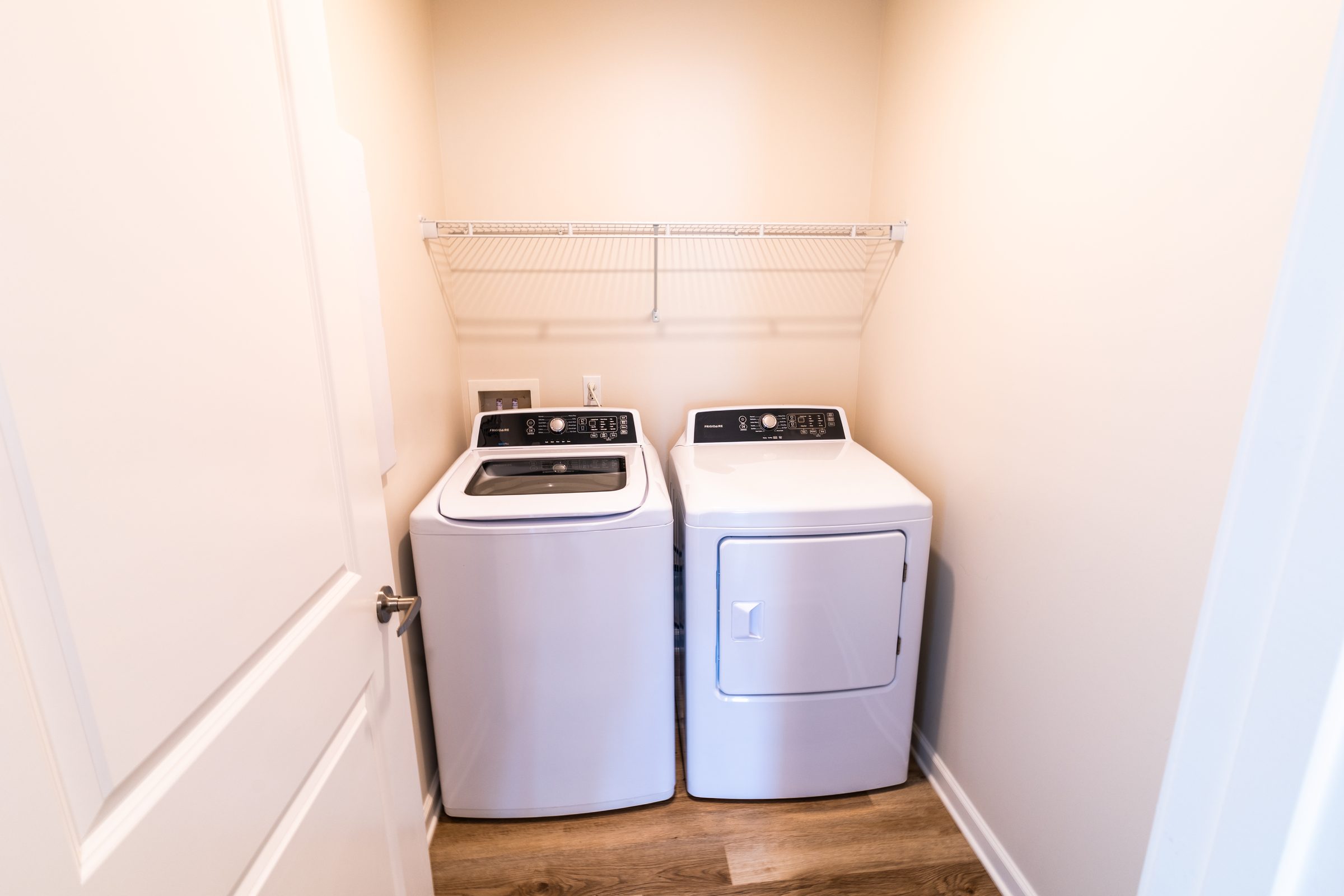Laundry room with washer and dryer