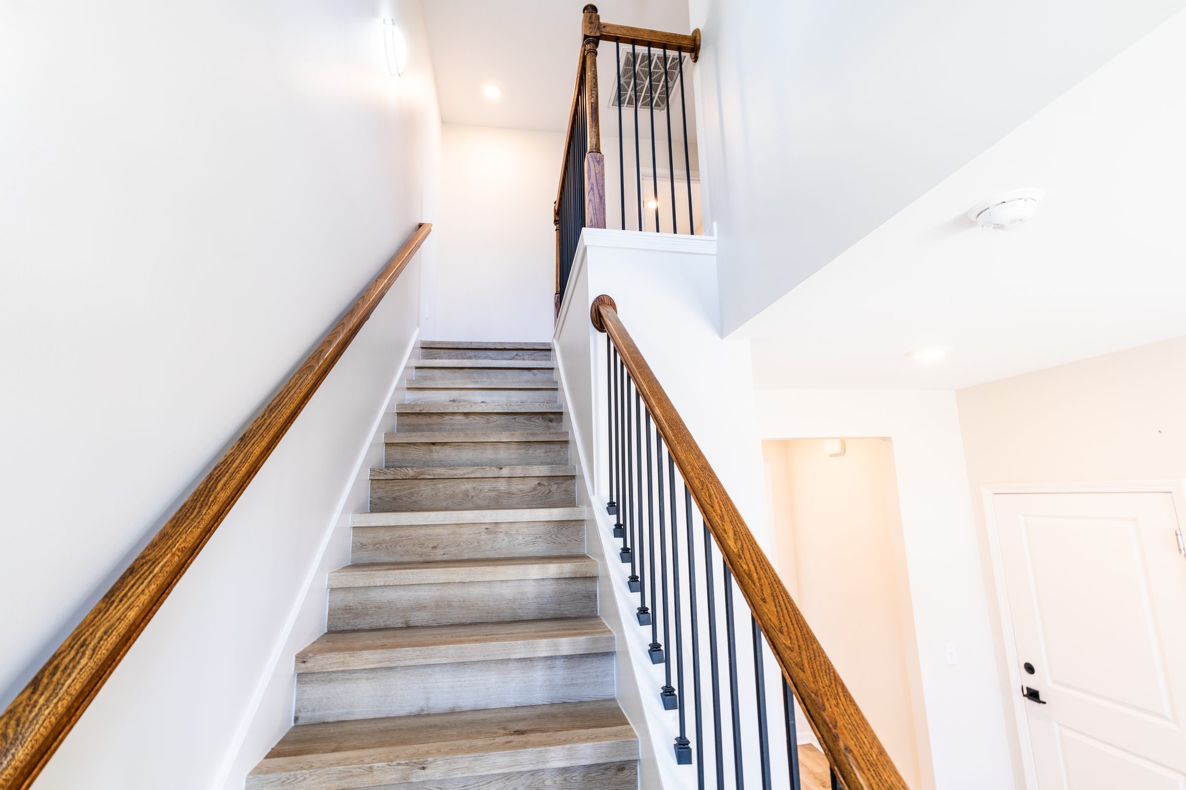 Staircase leading to the second floor